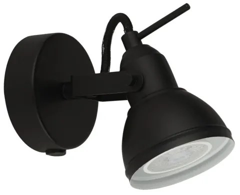 Searchlight 1541BK - Nástenné bodové svietidlo FOCUS 1xGU10/50W/230V čierna