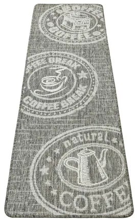 Koberec / Behúň FLEX 1907/P91 hnedý / sivý