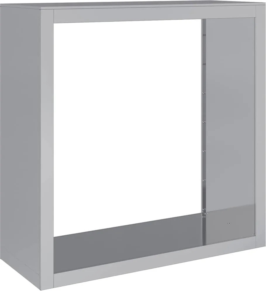 vidaXL Regál na krbové drevo 100x40x100 cm, pozinkovaná oceľ