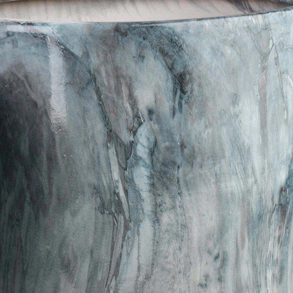 Sada 3 ks květináčů NEVA MARBLE VII modrá