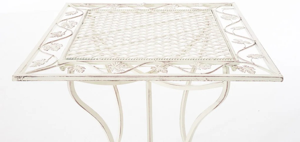 Kovový stôl GS19599 - Krémová antik