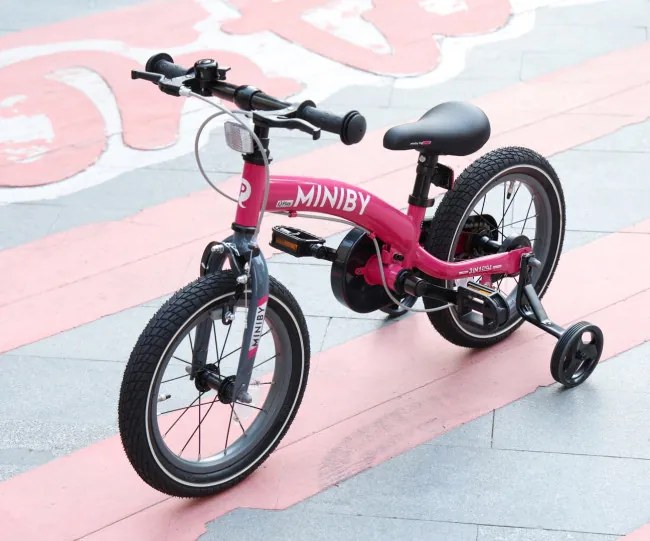 Detský bicykel Miniby 14" ružový