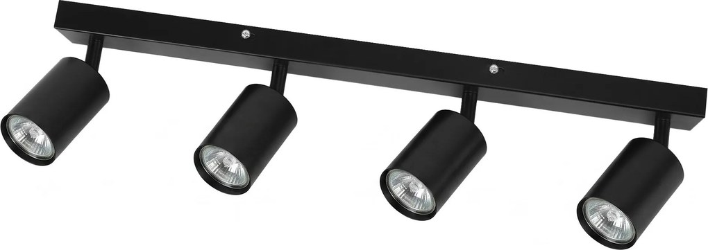 Toolight Toolight, JNH030-4C, stropné bodové svietidlo, 4× GU10, 55 cm, čierna, OSW-56218