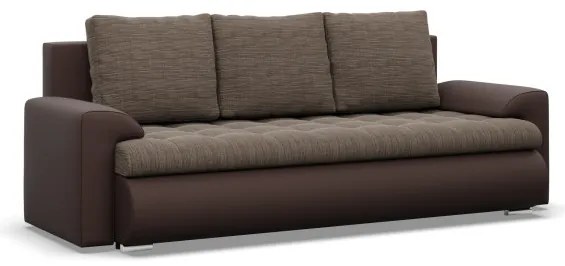 Trojmiestna rozkladacia sedačka FORESTA hnedá / cappuccino