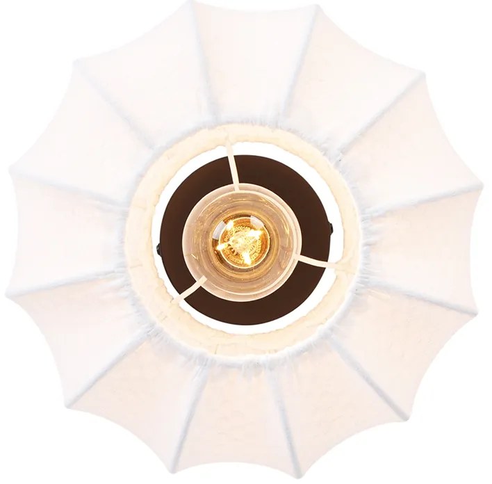 Japandi stropné svietidlo biele 25 cm - Madleine