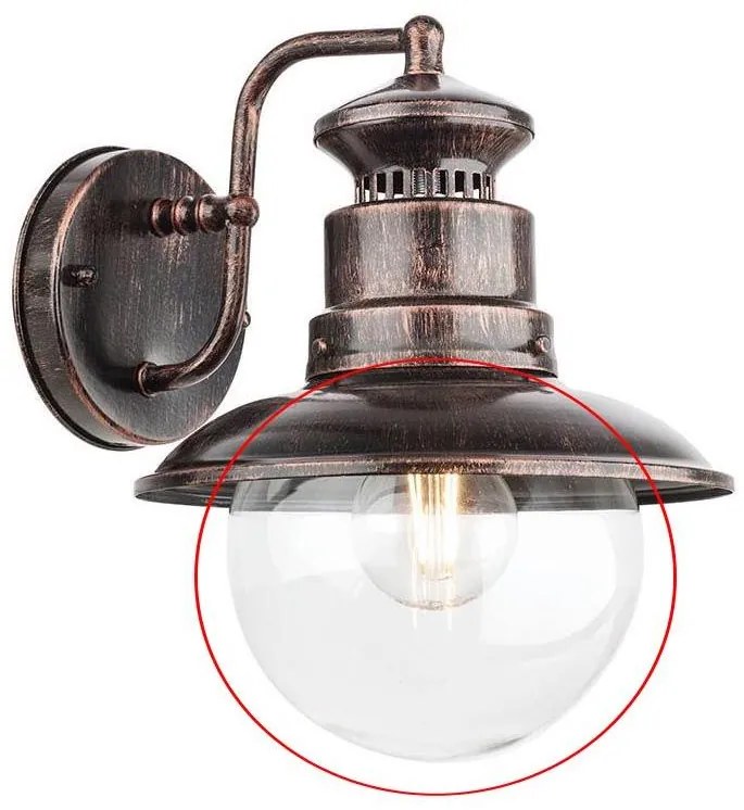 Redo A9046 - Náhradné tienidlo k nástennému svietidlu a lustru SCOTT číra