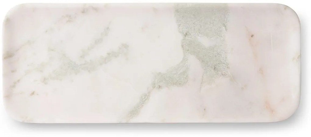 Luxusný biely mramorový podnos Marble white - 30*12*1,5cm