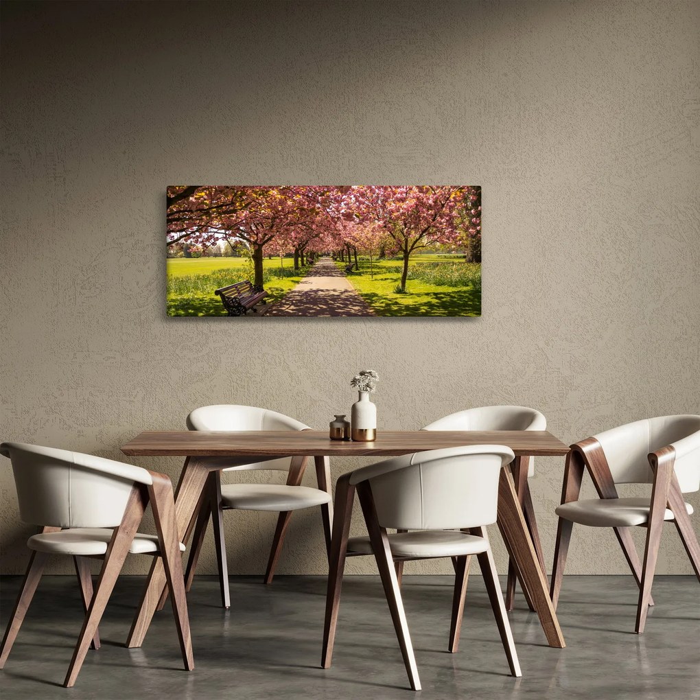 Obraz - sad čerešní (120x50 cm)