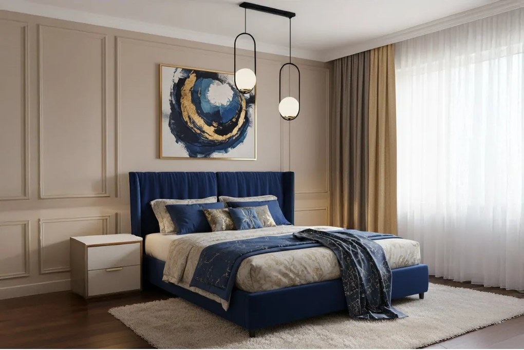 Závesné svietidlo Florence, 2x biele sklenené tienidlo, b/g, UI