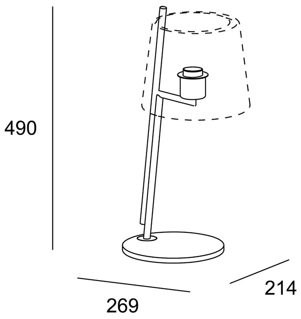 LEDS-C4 Clip stolová lampa 49 cm tienidlo čierna