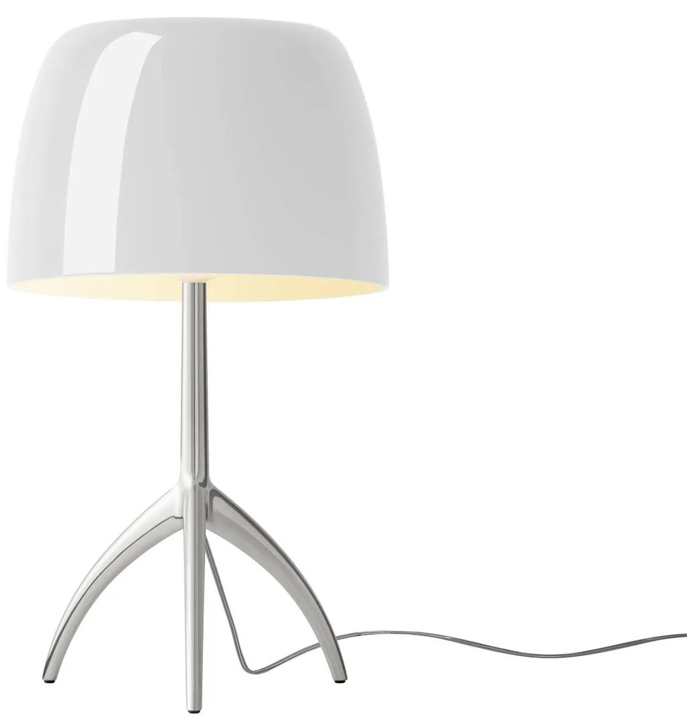 Foscarini Lumiere grande hliník/biela stmievateľná