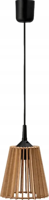 LED DREVENÁ STROPNÁ ZÁVESNÁ LAMPA S DLHÝM NASTAVITEĽNÝM KÁBLOM + KLIP