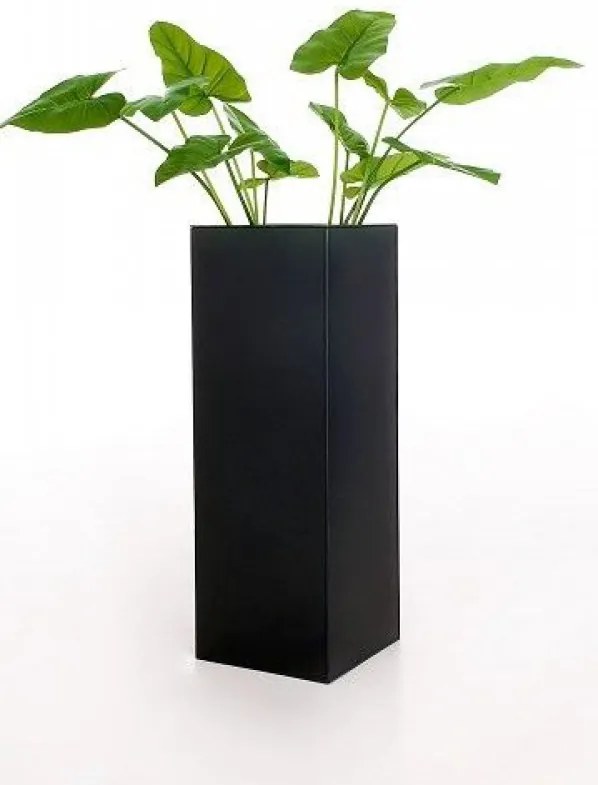 Kvetináč BLOCK, pozink, výška 100 cm, antracit, vr. zavlaž. systému