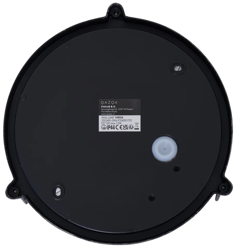 Vonkajšie nástenné svietidlo strieborné okrúhle IP44 - Noutica