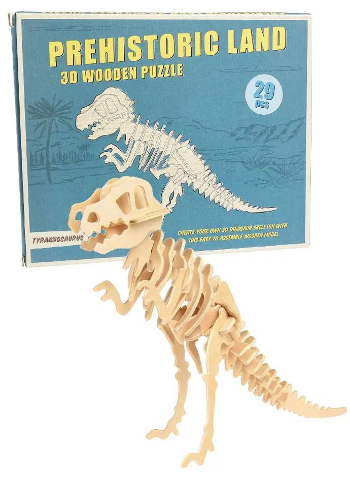 Drevené 3D puzzle dinosaurus Rex London Tyrannosaurus