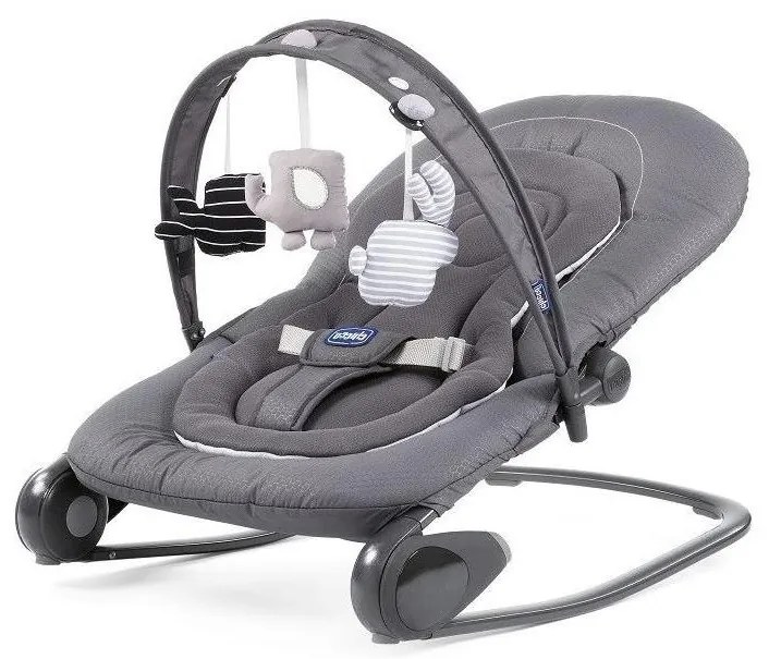 Chicco - Detská hojdačka HOOPLA tmavošedá