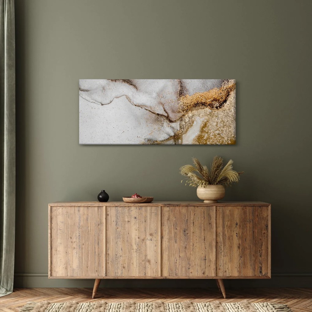 Obraz - Mramorový atrament (120x50 cm)