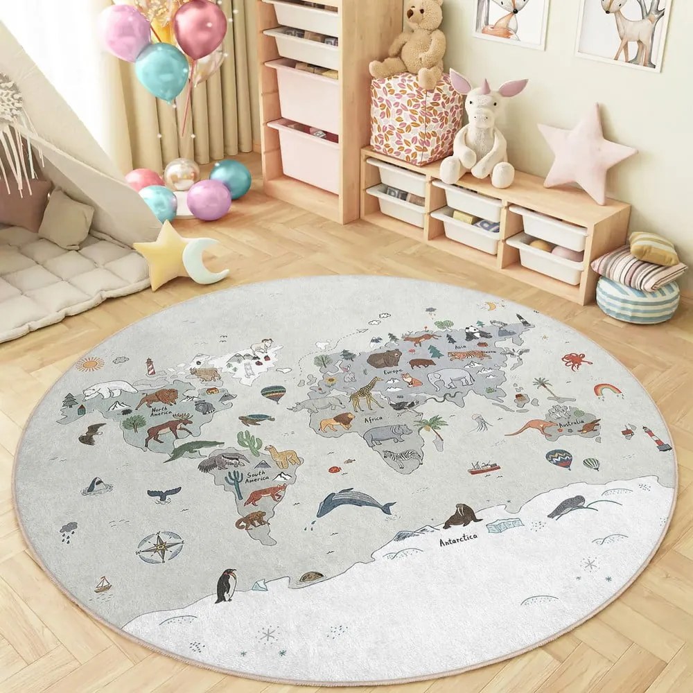 Prateľný detský hrací koberec ø150 cm Big World – Mila Home
