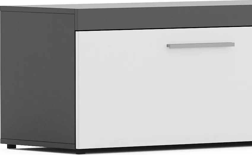 Obývacia stena Orion, antracit/biela