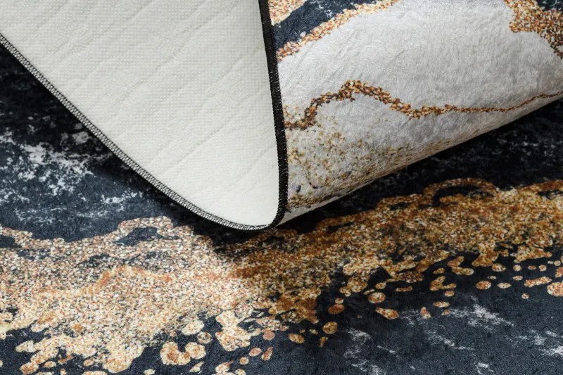 Dywany Łuszczów, Kusový koberec ANDRE Marble 1124, 160x220, čiernobiela, chodba / predsieň