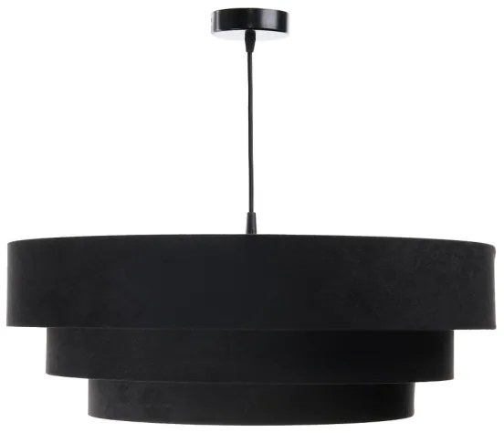 Luster na lanku TRINITI 1xE27/60W/230V čierna/zlatá