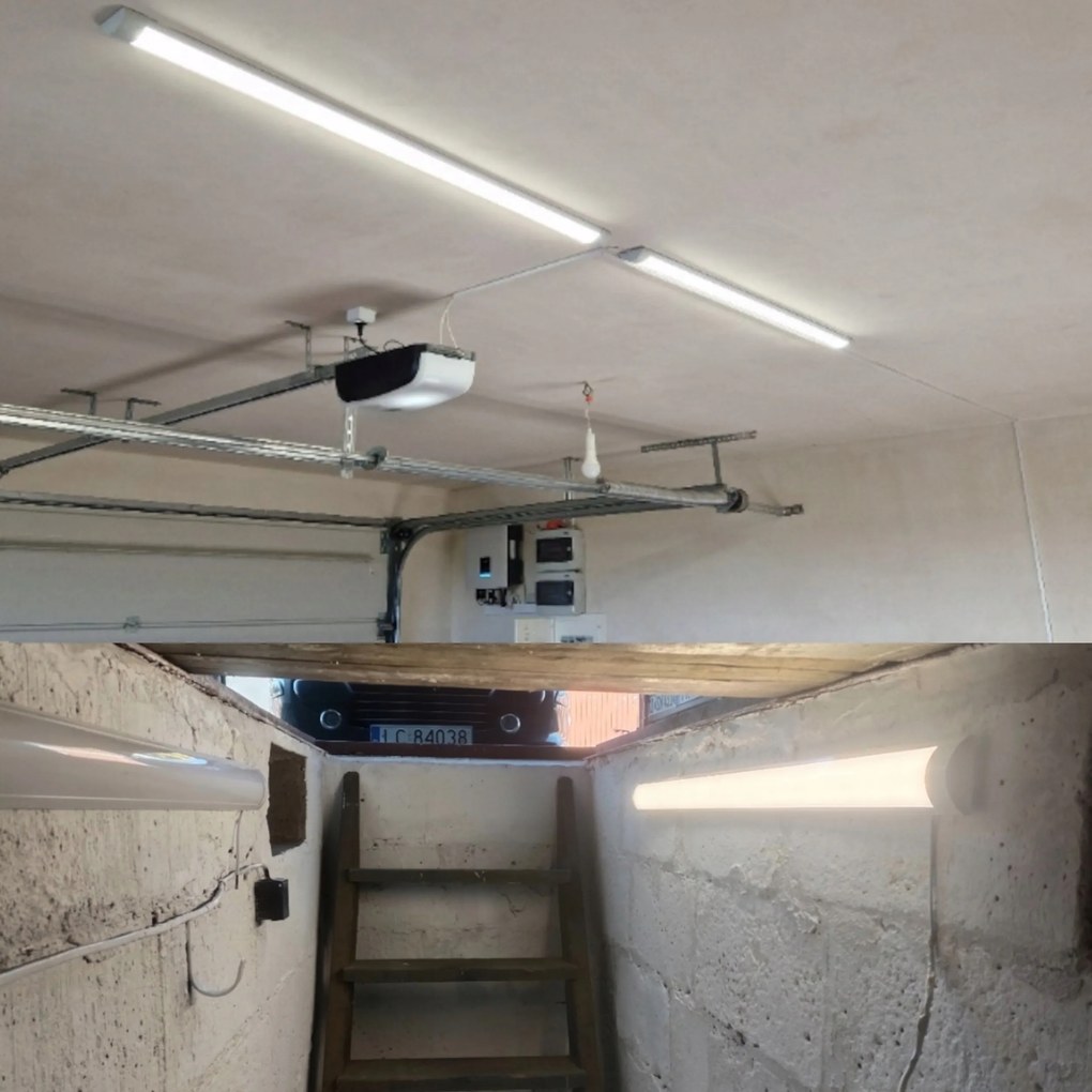 Sada 2 LED žiaroviek 120 cm prisadené panelové svietidlo 36 W 3600 lm denné svetlo farba