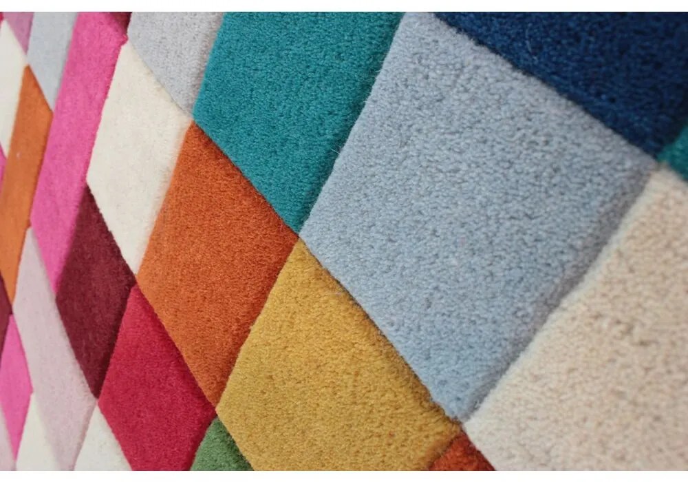 Flair Rugs, Ručne všívaný kusový koberec Illusion Lucea Multi, 160x230, viacfarebná, obývacia izba