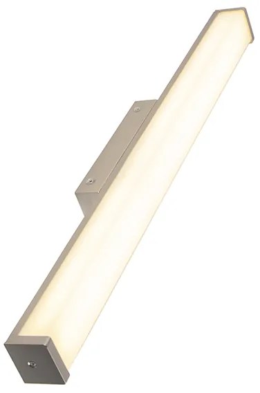 Moderná nástenná lampa do kúpeľne oceľ 62 cm IP44 - Cascada
