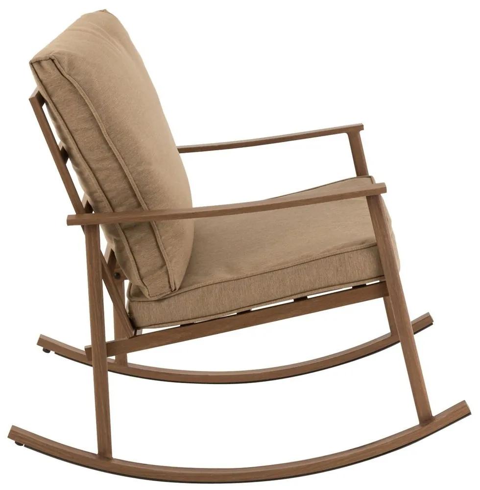 Hnedé kovové hojdacie kreslo Chair Pallo Swing - 64*93*80 cm