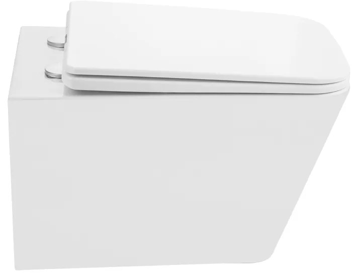 Gamma Mut-302, závesná WC misa Tornado/Rimless 520x355x360 mm + SLIM toaletné sedadlo, biela lesklá, GMA-MUT-302