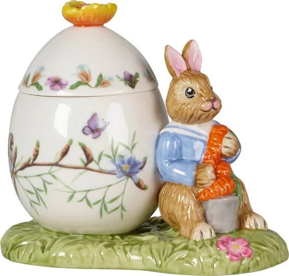 Bunny Tales veľkonočné porcelánová dóza v tvare kraslice so zajačikom Maxom, Villeroy & Boch