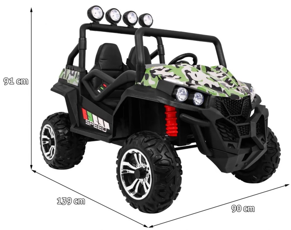 RAMIZ Elektrická bugina Grand Buggy 4x4  - camo - 4x45W - 24V5AH - 2023