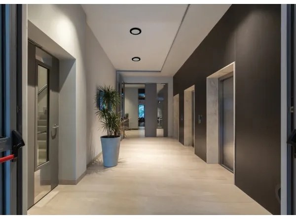 Kanlux 24605 - LED Svietidlo so senz. 2v1 ERGA LED/17W/230V 3000/4000/6500K čierna