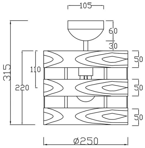 Trio - Prisadený luster DUNCAN 1xE27/40W/230V