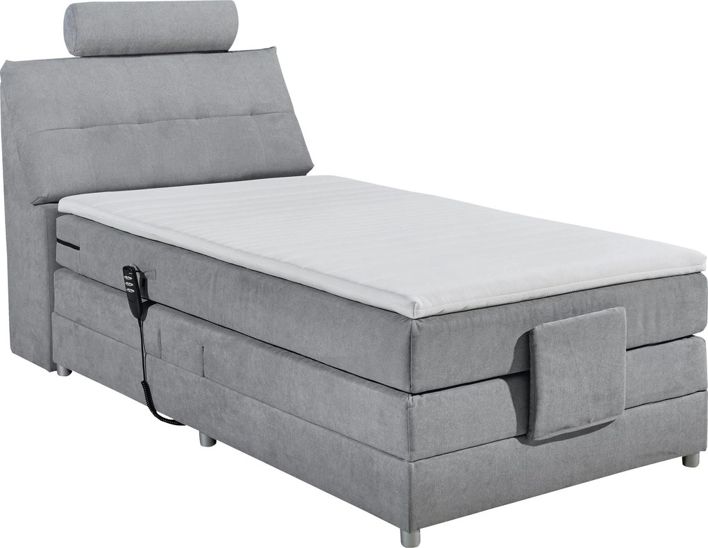 XXXLutz BOXSPRINGOVÁ POSTEĽ, 120/200 cm svetlosivá MID.YOU - Online Only spálne - 002220021903