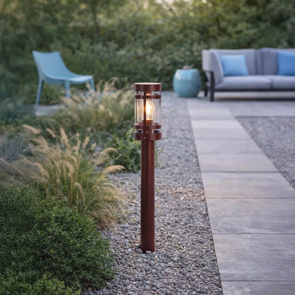 Moderná vonkajšia lampa tmavočervená 80 cm IP44 - Gleam