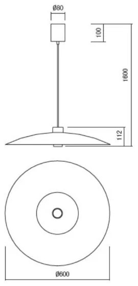 Redo 01-3019-LED Luster na lanku LARS LED/14W/230V+LED/10W pr. 60cm CRI90 zelený