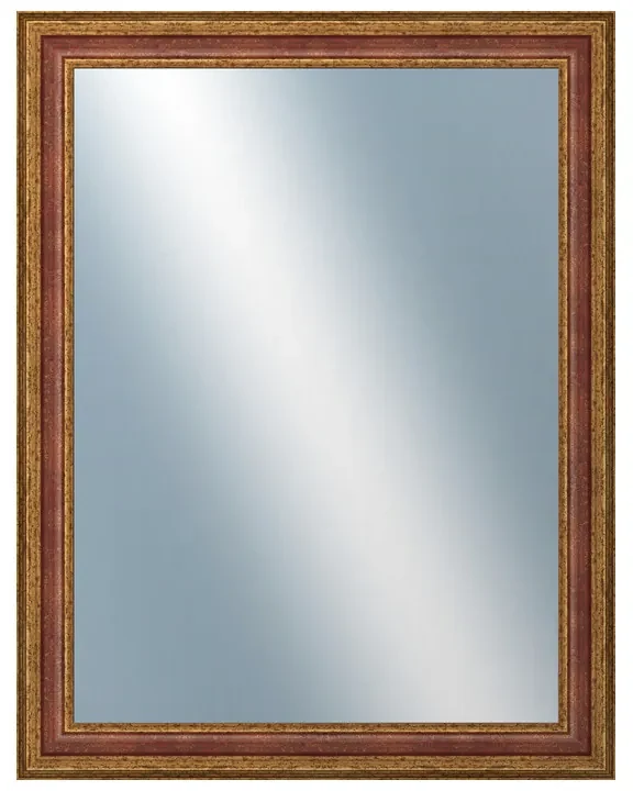 DANTIK - Zrkadlo v rámu, rozmer s rámom 70x90 cm z lišty HRAD červená (3006)