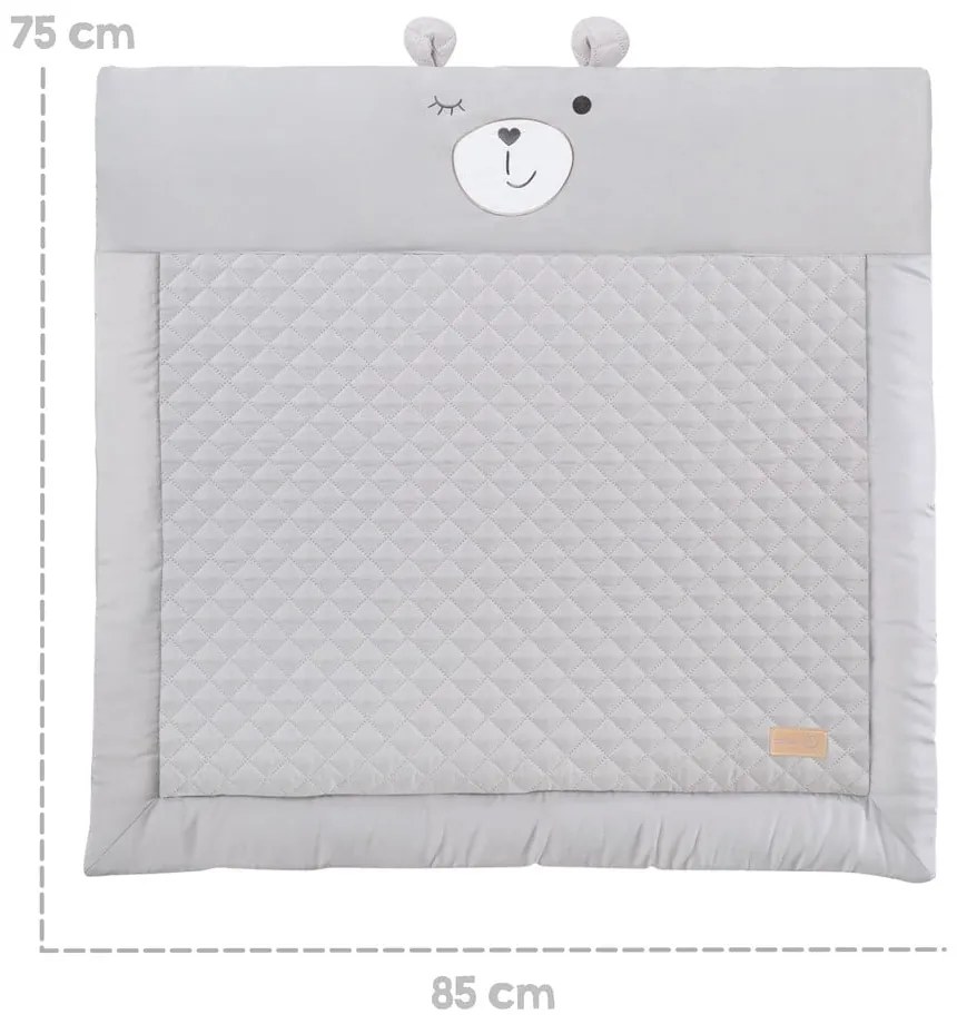 Sivá detská hracia podložka 75x85 cm Style – Roba