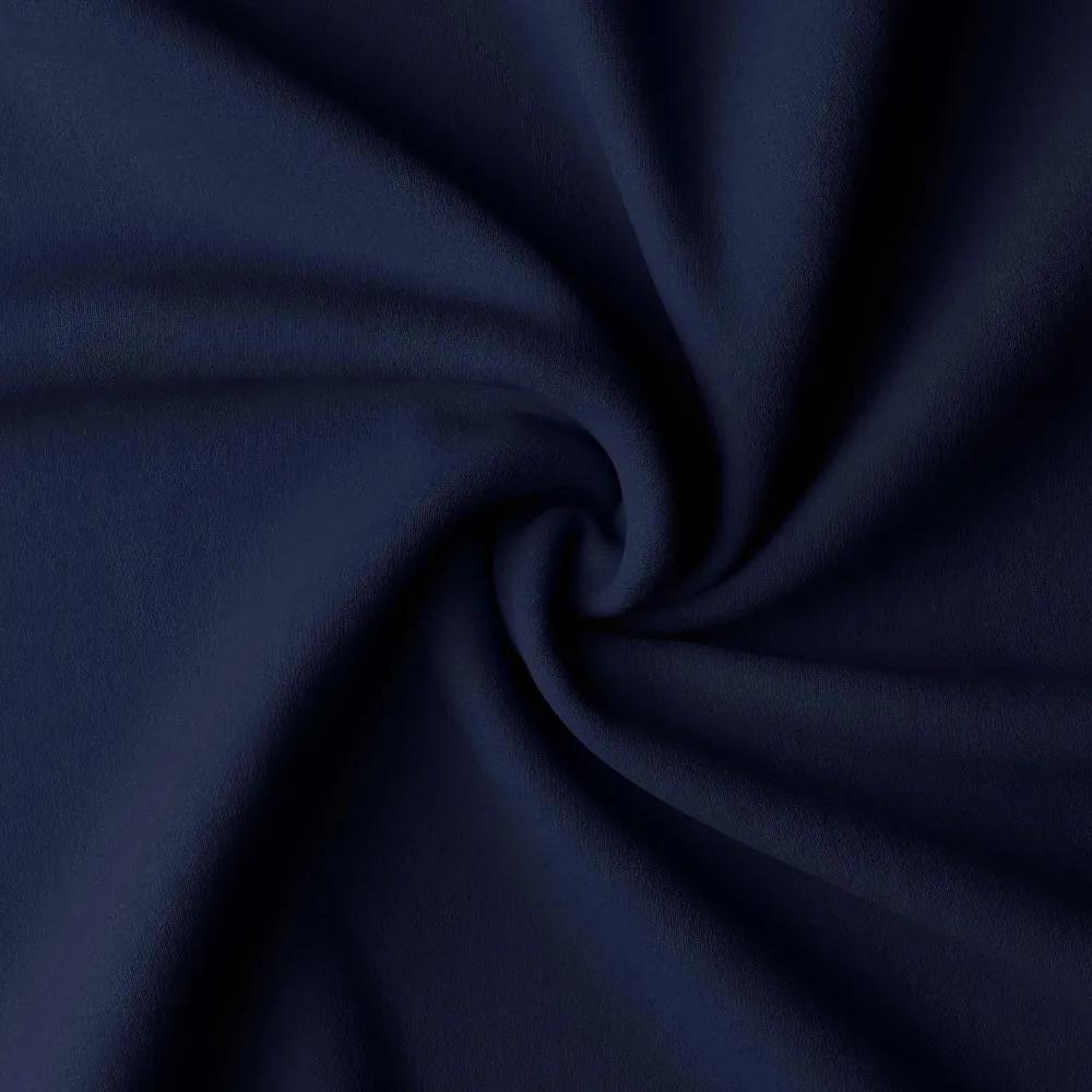 Dekorstudio Jednofarebný záves -  tmavo modrý Uchytenie závesu: Dekoračné kolieska