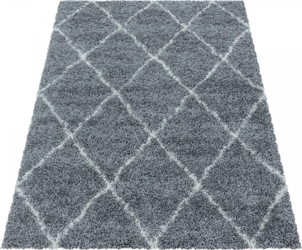 Ayyildiz, AKCIA: 120x170 cm Kusový koberec Alvor Shaggy 3401 grey, šedá, obývacia izba