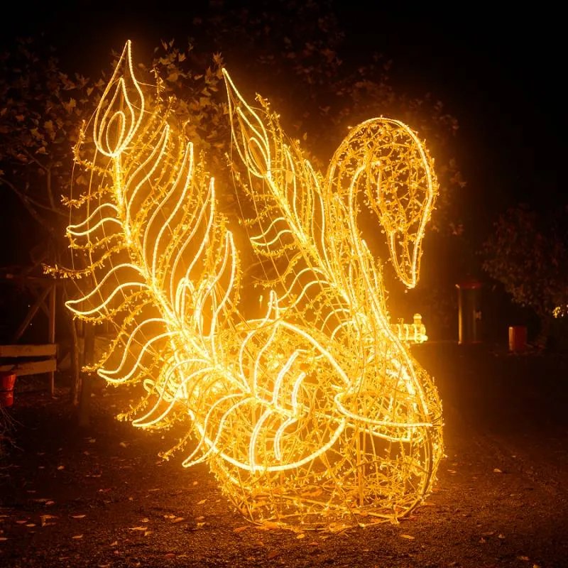 DECOLED LED světelný řetěz s krystalky, 8 m, zlatý kabel, Eco Fix, Flash