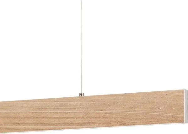 Eglo 39344 - LED závesné svietidlo na lanku CLIMENE LED/17W/230V + LED/4,2W dub
