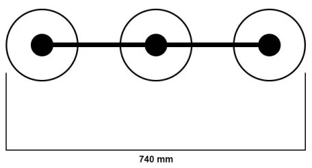Jupiter XS3B - Závesné svietidlo XSARA 3xE27/60W/230V