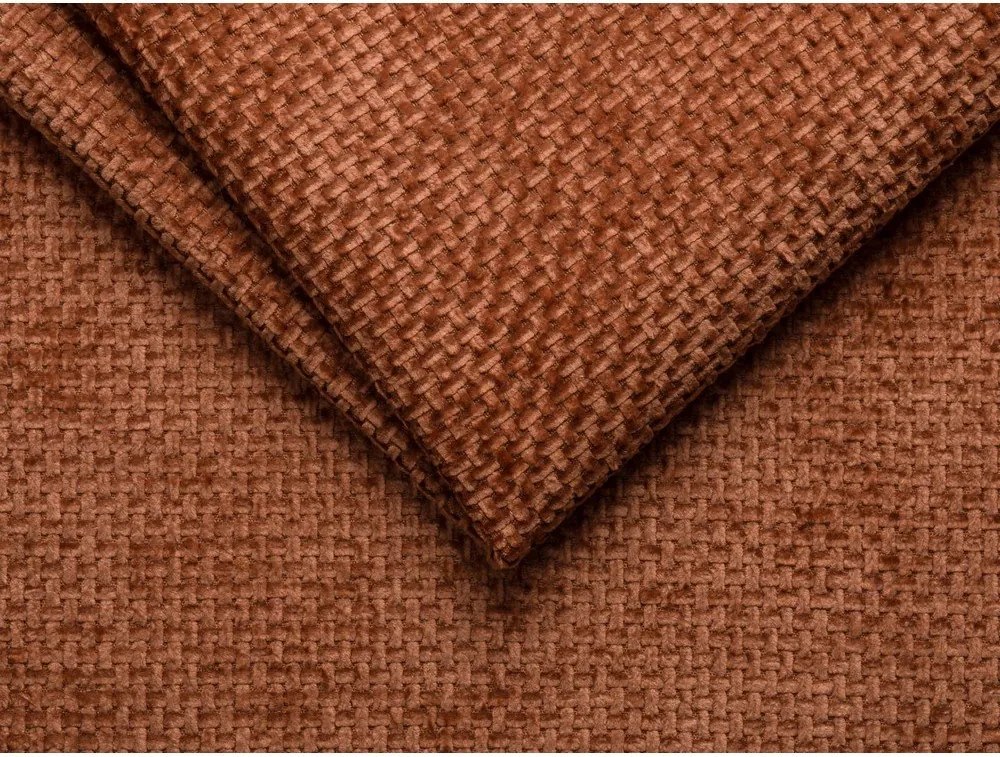 Ženilková pohovka v tehlovej farbe 200 cm Lupine – Micadoni