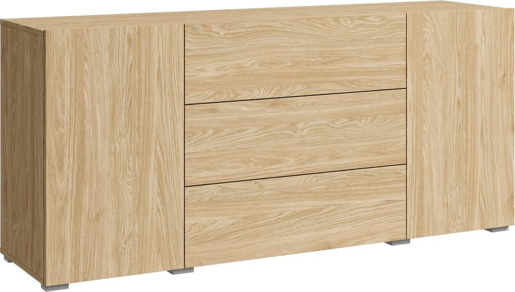 XXXLutz ŠIROKÁ KOMODA, farba duba, 150/68/38,5 cm P & B - Online Only obývacie izby - 002778007133