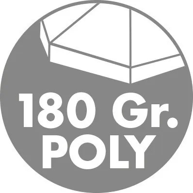Doppler SUNLINE WATERPROOF 260 x 150 cm – naklápací slnečník šedá (kód farby 827), 100 % polyester