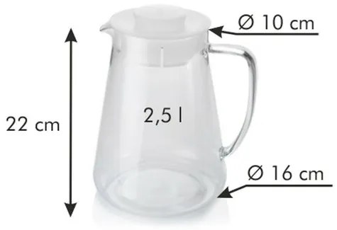 Tescoma Džbán TEO 2,5 l, oranžová