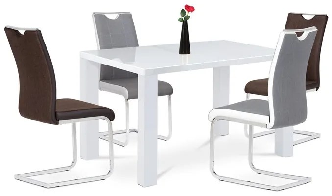 BONTEC Jedálenský stôl 135x80cm, mdf AT-3007 WT Farba: Biela
