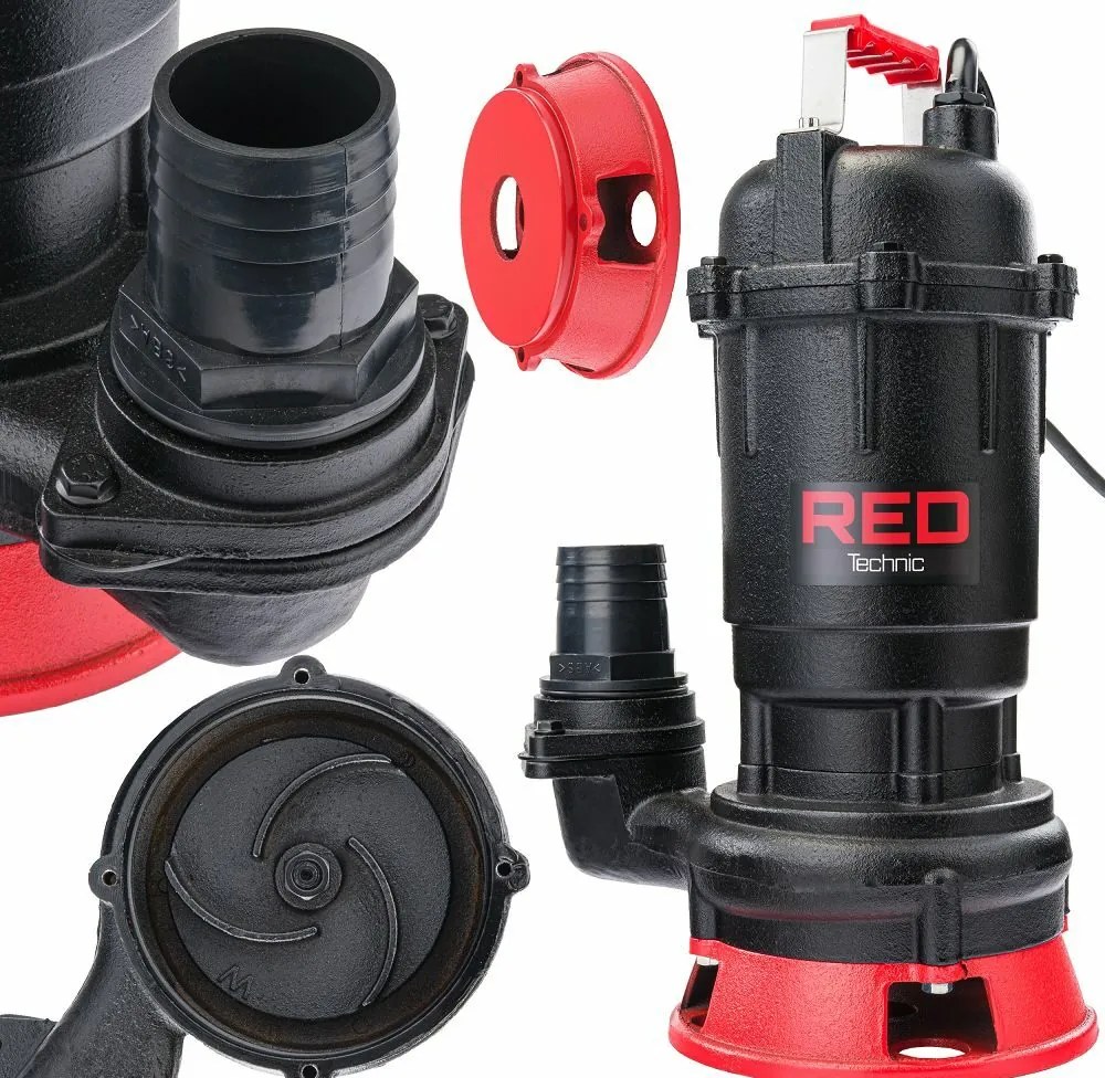 Kalové čerpadlo s nožom RTPDSR0071, 750W | RED TECHNIC